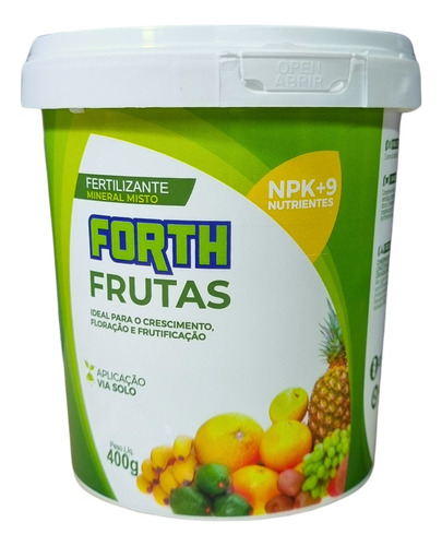 Adubo Fertilizante P/ Árvore Frutífera 77un Npk+9 Pote 400g