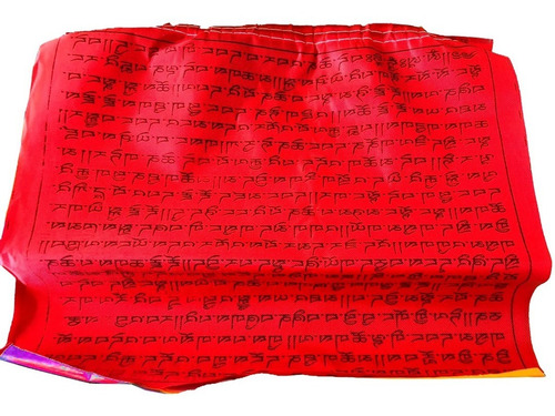 Imagen 7 de 7 de Banderas Tibetanas 6.5m De Largo 25x25cm | 100% Del Tibet