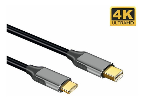 Imagen 1 de 10 de Cable Tipo-c Usb 3.1 A Mini Displayport 4k A 60hz , 1.8m