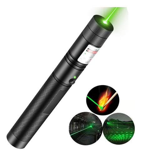 Puntero Láser Verde Proyector Carga Usb Recargable 9000mw