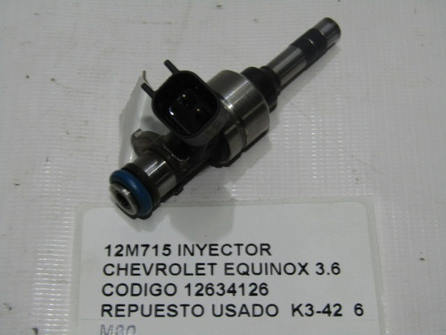 Inyector Chevrolet Equinox 3.6 Codigo 12634126