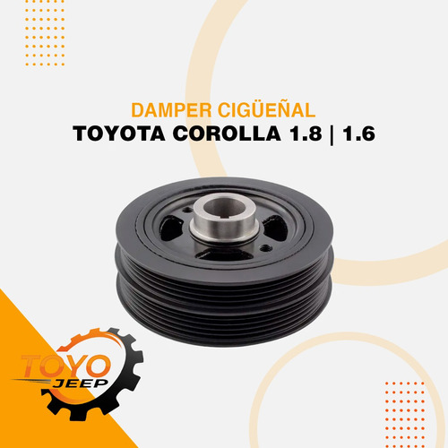  Damper Cigüeñal Toyota Corolla Araya Pantallita  1.6 1.8