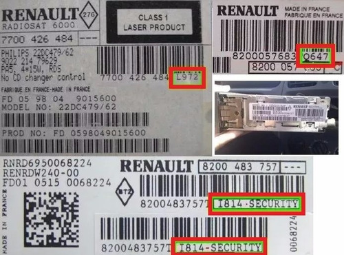 Imagem 6 de 6 de Código Senha Code Recuperar Codigo Radio Renault Sandero