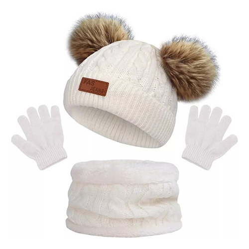 -conjunto De Gorro De Invierno Para Niños, Bufanda Y Guantes