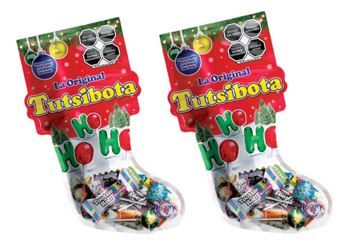 2 Botas Navideñas Tutsi Pop Dulce Surtido Tusibota 300g C/u