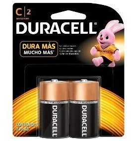 Pilas Baterias  C  Alkalinas Duracell 2 Blister De 2 Pilas 