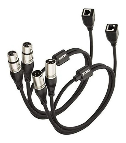 Cable Ebxya Dmx Xlr De 3 Pines A Rj45 - Cable Rj45 A Doble X