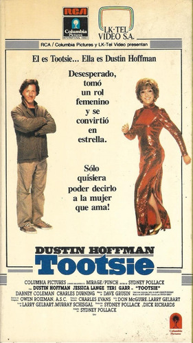 Tootsie Vhs Dustin Hoffman Bill Murray Geena Davis 1982