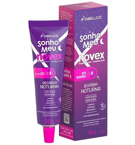 Recarga Nocturna Sonhno Meu 80g Brillo Reduce Frizz - Novex