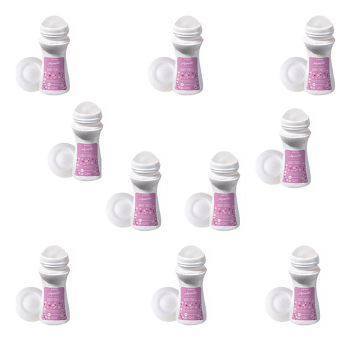 Kit 10 Desodorantes Roll On Aquavibe Baby Smell 50ml - Avon