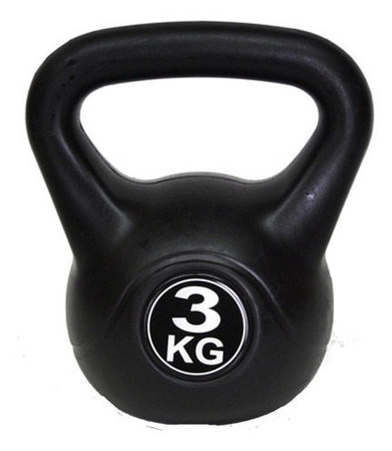 Pesa Rusa De Mano 3kg Recubierta Pvc Musculación Kettlebell