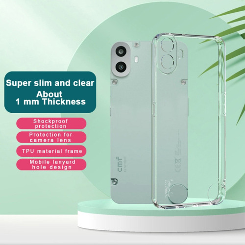 Funda De Tpu Transparente Para Nothing Cmf Phone 1