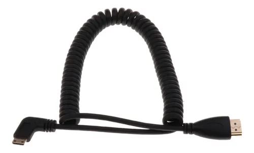 1080p Hdmi A Izquierda En Espiral Resorte De Cable Elástico 1080p Hdmi A Izquierda En Espiral Resorte De Cable Elástico
