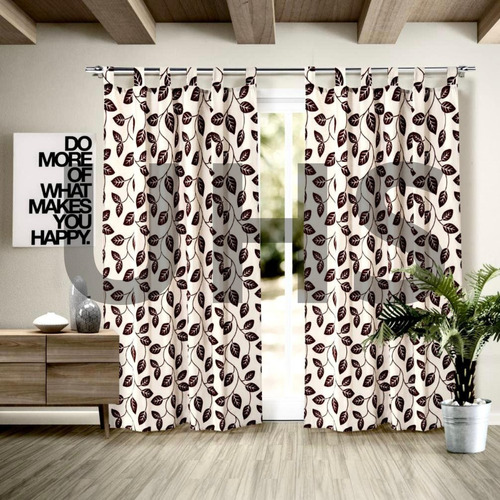 Cortinas Tropical Mecanico Estampado Con Presillas 200x135cm