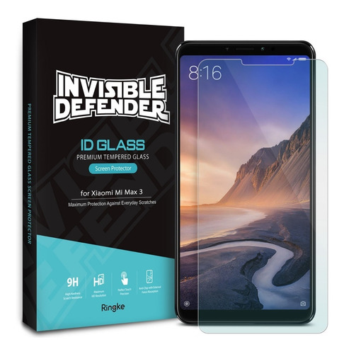 Imagen 2 de 9 de Vidrio Templado Xiaomi Mi Max 3 Ringke Pack X 2 Unidades