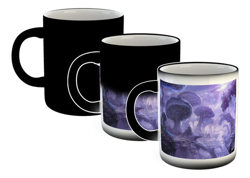 Taza Magica Mundos Fantasticos Llanura Montañas Increibles