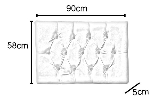 Estofado Painel Cama Box Solteiro Suede 90x58