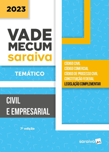 Vade Mecum Civil E Empresarial - Temático - 7ª Edição 2023, De Saraiva Educacao. Editora Saraiva, Capa Mole, Edição 7 Em Português, 2023