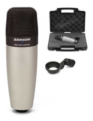 Imagem 1 de 4 de Microfone Samson C01 Condensador Hipercardióide Prata