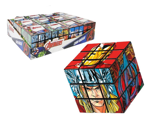 Cubo Mágico Marvel Vingadores 3x3x3 Coloridos De 5,2cm