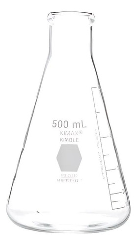 Matraz Erlenmeyer 500ml Kimax