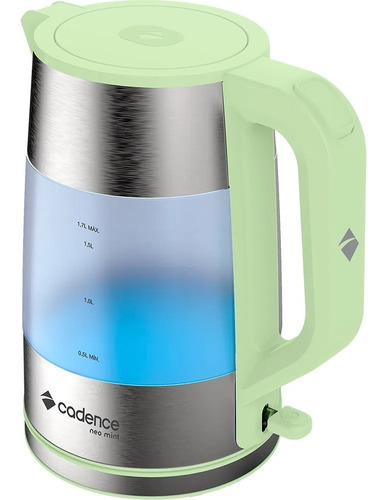 Chaleira Elétrica Cadence Neo Mint 1,7l Cel309 - 220v Cor Verde-claro