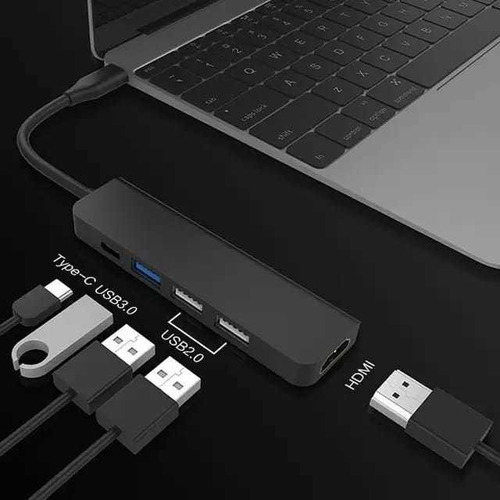 Adaptador Tipo C Hub Multipuerto - Hdmi - 3 Usb - Tipo C