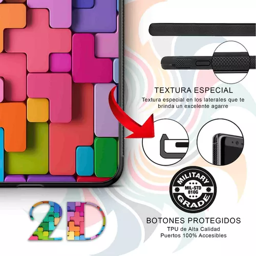 Funda Huawei Mate 20 Lite Tetris De Colores Hd Tpu Uso Rudo