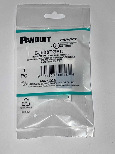 Panduit Cj688tgbu Mini-com