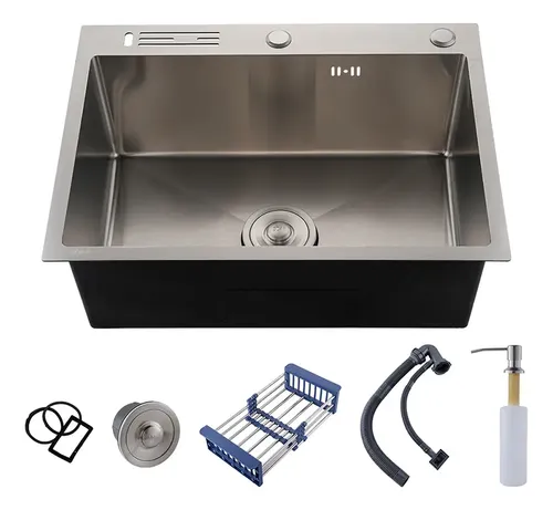 Winda Cuba Pia Cozinha Gourmet Inox 304 Luxo 60x45x21cm Pia De Cozinh