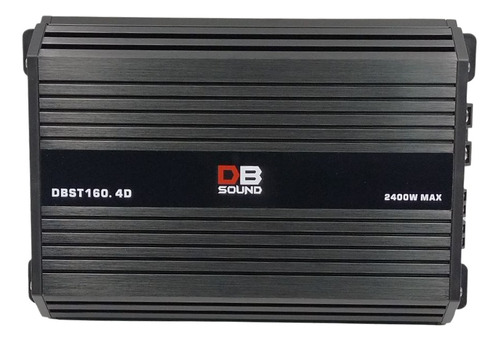 Amplificador Db Sound 4 Canales Clase D 2400w Max Dbst160.4d