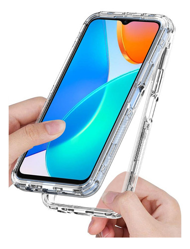 Ho For Honor X6a Plus/x6a Case Funda 3 In 1 Transparente+2