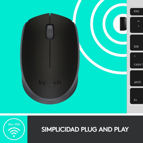 Mouse Inalambrico Logitech M170 Negro