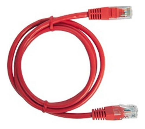 Patch Cord Cable Parcheo Red Utp Categoría 5e 3 Metros Rojo