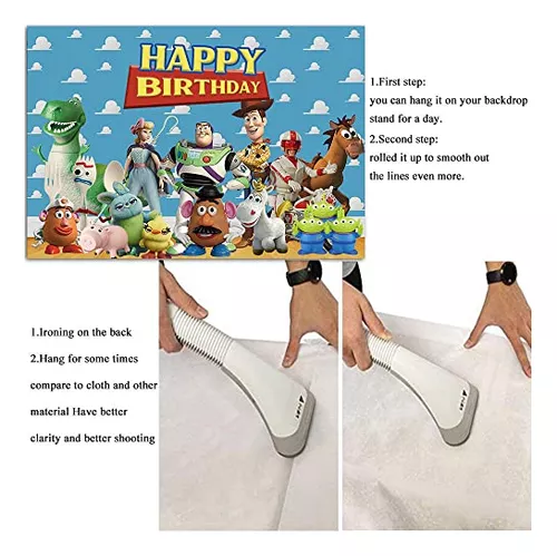Telon de Fondo charming-direct Feliz Cumpleaños Toy Story