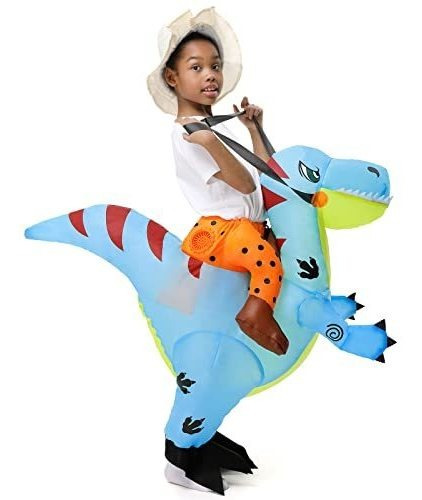 Disfraz Inflable Unisex Para Niños De Dinosaurio Halloween