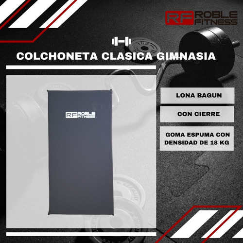 Imagen 6 de 10 de Colchoneta Gimnasia 95 X 50 X 5 Lona Ambas Caras Pack X 3