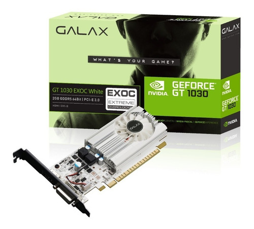 Placa De Vídeo Galax Geforce Gt 1030 Exoc White 2gb Ddr5