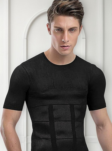 Polera Compresión Hombre Faja Talla Xl-xxl Reductora