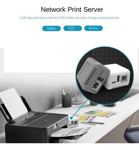 Servidor De Impresión Mini Np330 Network Usb 2.0 (versión De