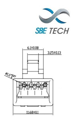 Sbetech 50 Piezas De Conector Plug Rj45 Para Cable Utp Cat6