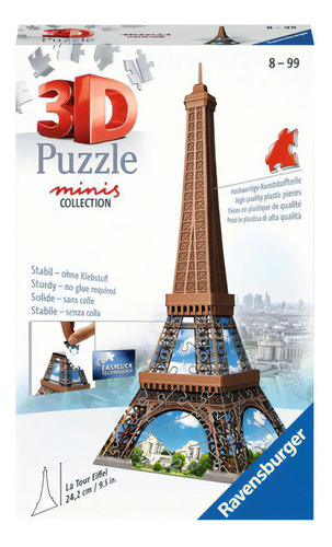 Rompecabezas 3d Mini Collection Ravensburger Torre Eiffel 8