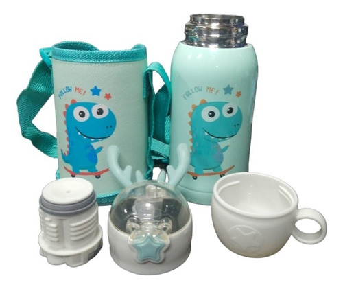 Termo Infantil Con Funda Portátil Vaso Térmico Niños 500ml 