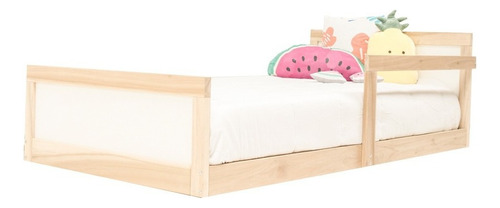 Cama ajustable Kit Cama Montessori Individual individual color madera de pino fabricada en madera