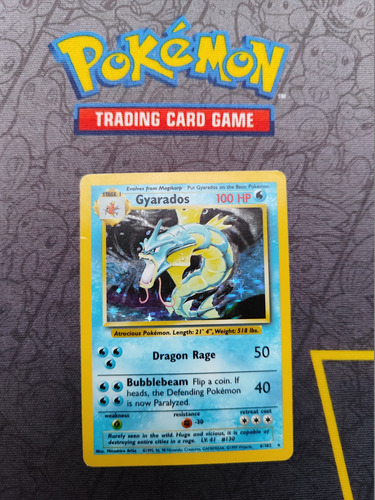 Gyarados Base Set 6/102 1999 Carta Holo Pokemon Tcg