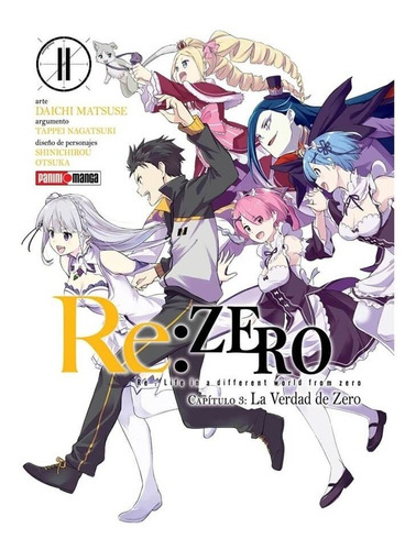 Manga Re Zero Parte 03 Tomo 11 - Mexico