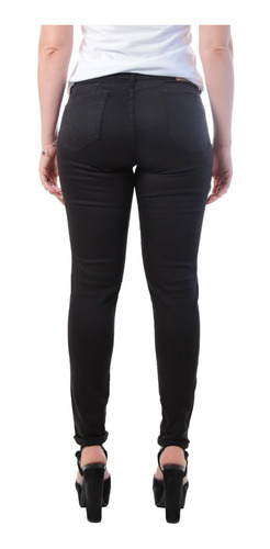 Imagem 2 de 5 de Calça Jeans Skinny Feminina Preta