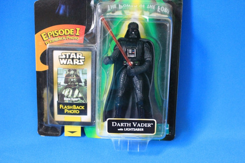 Darth Vader With Lightsaber Star Wars Power Of The Force (Usado)