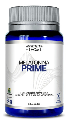 Melatonina Prime - Suplemento com melatonina e Inositol 60 Cápsulas - Doctor's First