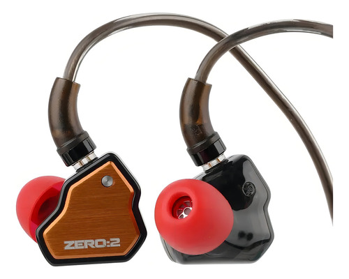 Fone de Ouvido Profissional 7Hz Zero 2 Crinacle Cor Laranja